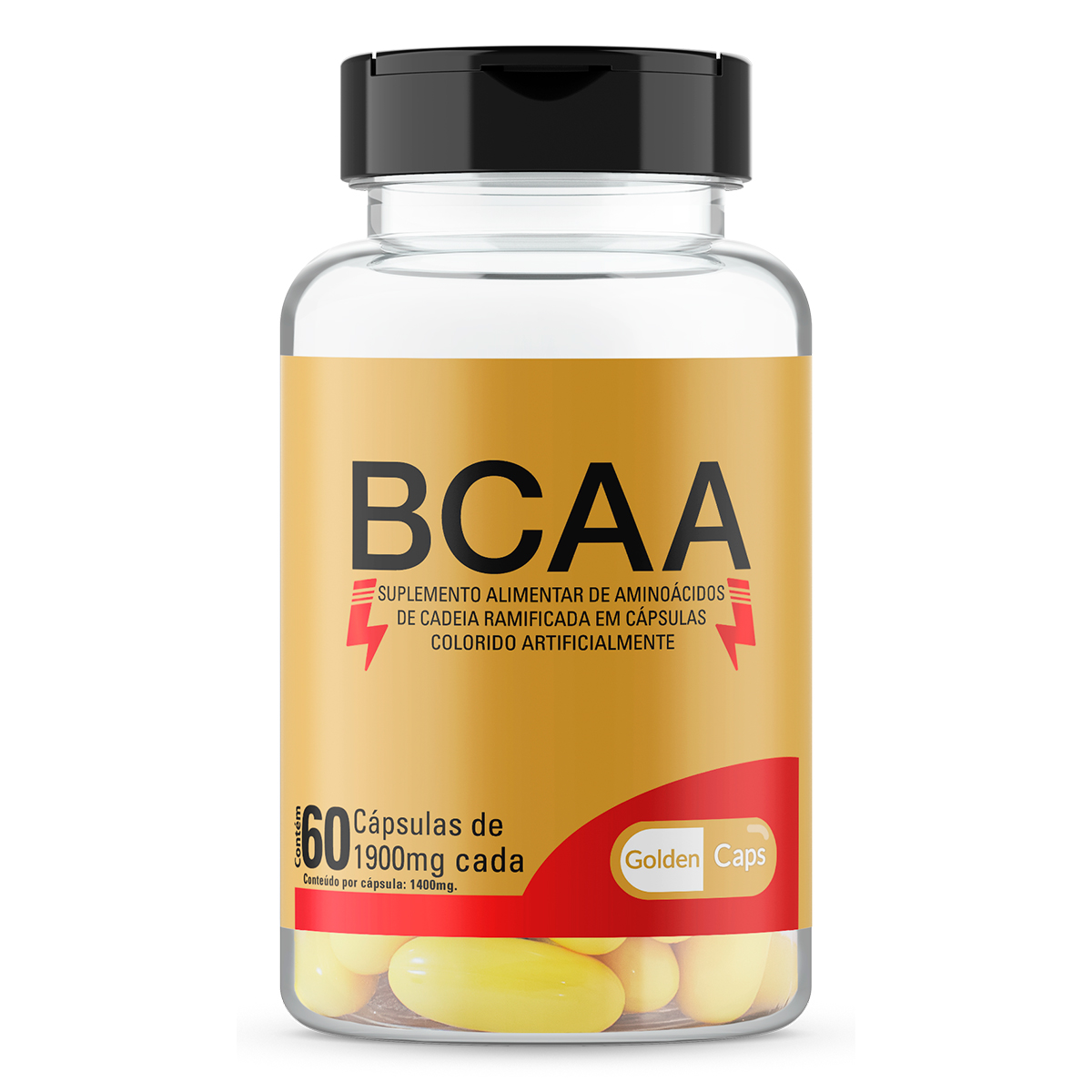 BCAA - 60 Cápsulas - 1.900mg
